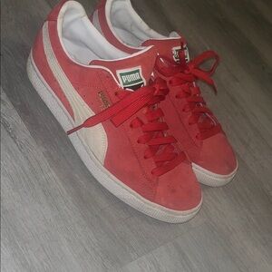 Puma Classic Red and White Sneakers for men